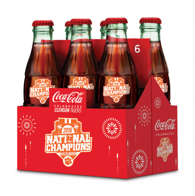 Coca Cola Debuts Commemorative Bottles Clemson Tigers