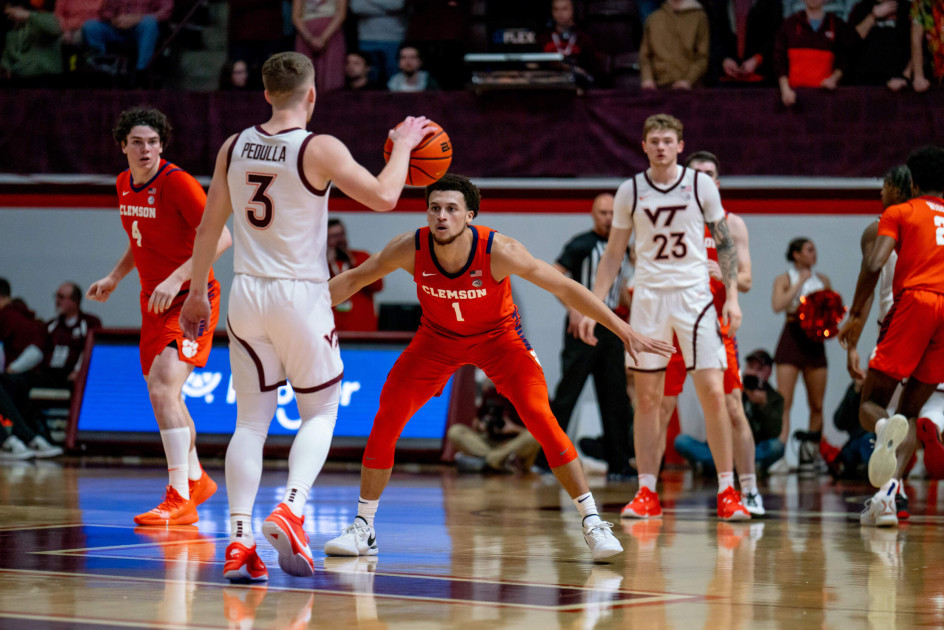 Clemson Drops Road Contest at Virginia Tech on Wednesday BVM Sports