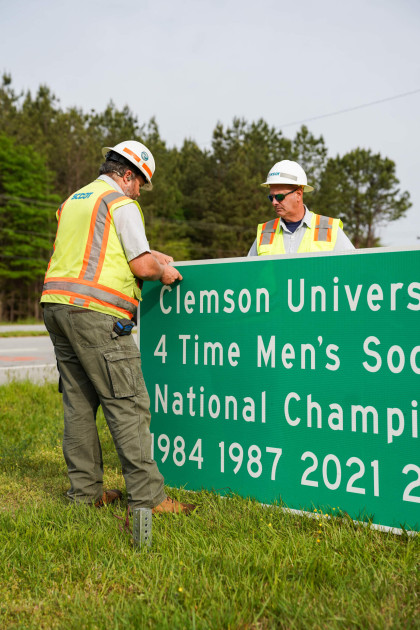 2023 National Championship Road Signs Unveiled