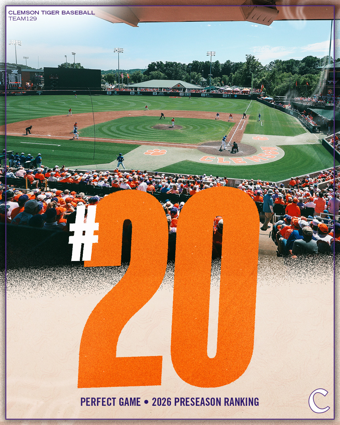 Clemson No. 20 in Perfect Game Preseason Ranking - Clemson University ...