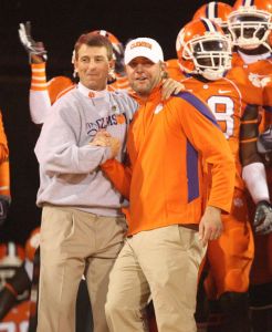 Head Coach Dabo Swinney and 2009 U.S. Open Champion Lucas Glover