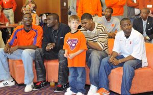 The Tiger basketball team, staff and fans gathered at the WestZone Club on Sunday evening for an NCAA Selection Show Viewing Party.