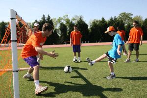 Several Clemson student-athletes and staff members helped out at the 2009 Oconee & Pickens County Special Olympics Spring Games which were held at Clemson's Outdoor Track & Field Complex on Friday, April 24.