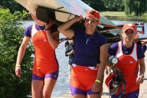 The Tigers' Varsity 4+ won the NCAA title on Sunday morning at the 2009 NCAA Rowing Championships in Cherry Hill, NJ, capturing Clemson's first-ever national title in rowing. Clemson finished 12th as a team at the national championships.