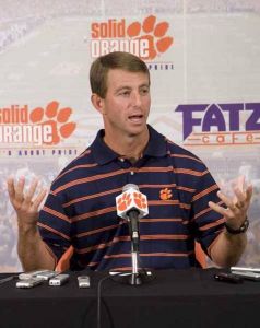 The Tiger football team held its first weekly press conference on Tuesday, September 1 to preview the upcoming Clemson vs. Middle Tennessee game.