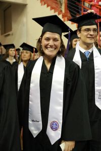 May 2008 Graduation - Peg Carter, Women's Swimming & Diving