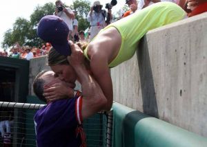 Head Coach Jack Leggett and his daughter, Colby