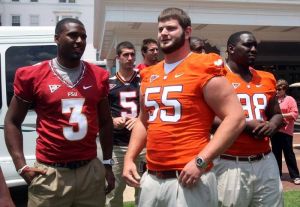 Dalton Freeman and Brandon Thompson represented Clemson at the 2011 ACC Football Kickoff on Sunday in Pinehurst, NC.