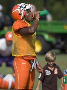 The Clemson football team held its fourth day of preseason practice on Friday, August 7.
