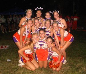 2008-09 cheerleaders at NCA summer camp
