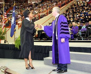 tiffany hurt wbb manager graduation spring 2007