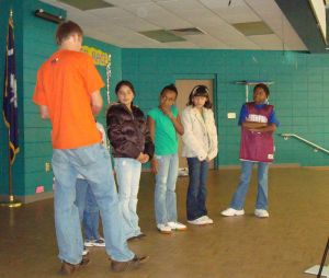 Members of Clemson's Solid Orange Squad visited Beech Springs Intermediate School on Thursday, October 22.