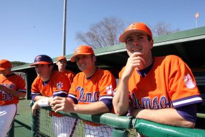 The Clemson baseball team opened the 2008 season Saturday, Feb 23 by sweeping Mercer in a doubleheader at Doug Kingsmore Stadium. The Tigers won the first game, 12-5, and the second one, 6-5. Photos courtesy Mark Crammer and The Orange & White.