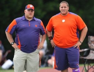 Assistant Coach Shawn Cobey and Cory Thalheimer