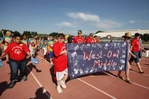Several Clemson student-athletes and staff members helped out at the 2009 Oconee & Pickens County Special Olympics Spring Games which were held at Clemson's Outdoor Track & Field Complex on Friday, April 24.