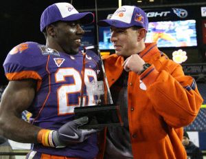 C.J. Spiller and Head Coach Dabo Swinney