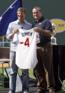 Clemson University honored 2009 US Open Champion, former Tiger Lucas Glover at a celebration at Fluor Field in Greenville, SC on Sunday, July 26.