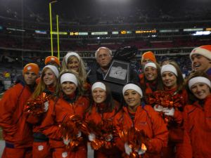 cheerleaders and rally cats during 2009 football season