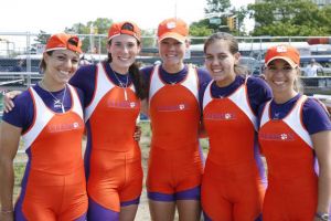 The Tigers' Varsity 4+ won the NCAA title on Sunday morning at the 2009 NCAA Rowing Championships in Cherry Hill, NJ, capturing Clemson's first-ever national title in rowing. Clemson finished 12th as a team at the national championships.