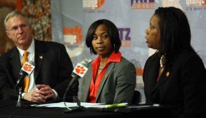 Itoro Umoh Coleman was named the fifth head coach in Clemson women's basketball history on March 29, 2010.