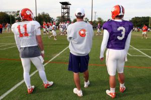 Football Practice With Clemson Students