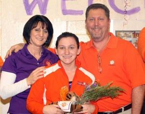The Clemson men's and women's swimming and diving teams celebrated Senior Day in their final home meet of the season on Saturday, January 30.
