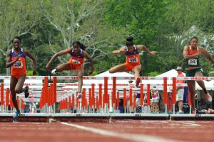 Women's 100 Hurdles Final (Rob Kinnan/TheACC.com)