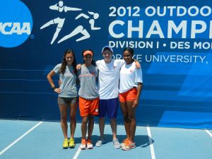 2012 seniors (L-R) - Alyssa Kulik, Monique Gracia, Chris Slate, April Sinkler