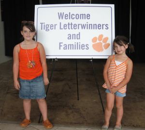 Clemson letterwinners gather at the Letterwinners Room before every home football game.