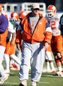 The Tigers practiced on the artificial surface at the Carolina Panthers practice facility on Tuesday afternoon.