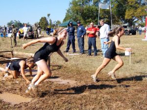 Sarah Hayward, Jaime Horgan, Razz get through the course