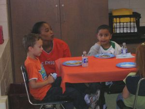 Solid Orange Squad Visits Six Mile Elementary School