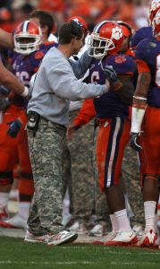 Head Coach Dabo Swinney and Jacoby Ford