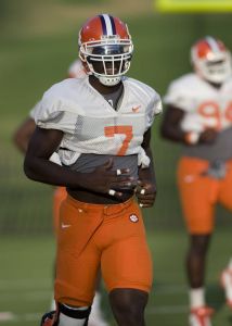 These pictures were taken at the second of two Tiger practices on Monday, August 17.