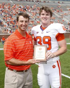 Chandler Catanzaro - Most Improved Kicker/Specialist for Spring Practice