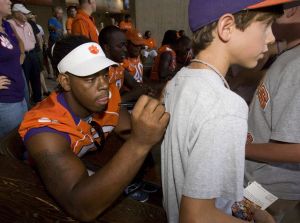 The Clemson football team held its annual Fan Appreciation Day on Sunday, August 23 at Memorial Stadium.