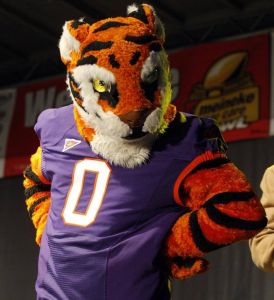 A pep rally was held for Tiger fans at the Marriott City Center in Charlotte on Thursday.