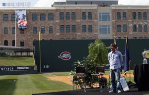 Clemson University honored 2009 US Open Champion, former Tiger Lucas Glover at a celebration at Fluor Field in Greenville, SC on Sunday, July 26.