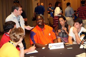 Dalton Freeman and Brandon Thompson represented Clemson at the 2011 ACC Football Kickoff on Sunday in Pinehurst, NC.