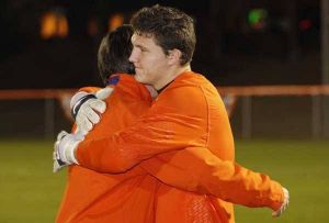 Senior Joseph Bendik and Head Coach Phil Hindson