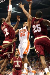 Florida State 67, Clemson 66#$%^ACC Tournament Game One 3-8-07#$%^Photos courtesy of Mark Crammer and The Orange & White