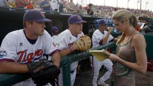 David Haselden and Casey Harman with ESPN Reporter Erin Andrews