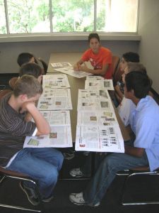 Students from five area middle schools visited Clemson on September 22 and 23 to kick off the Solid Orange Squad's Tiger Talk! program for the 2009-10 school year.