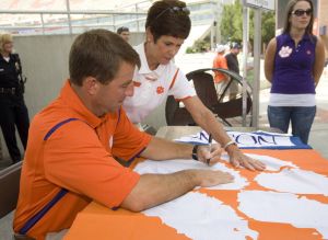 The Clemson football team held its annual Fan Appreciation Day on Sunday, August 23 at Memorial Stadium.