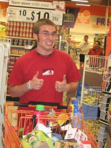 bi-lo solid orange fan of the year shopping spree reward 032609