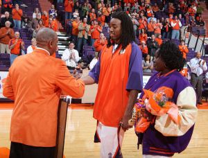 Raymond Sykes, his sister and Oliver Purnell