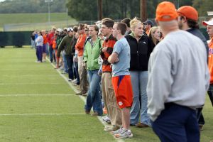 Football Practice With Clemson Students