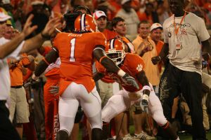 james davis and cj spiller celebration 090307