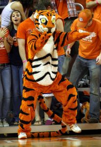 tiger mascot cheer
