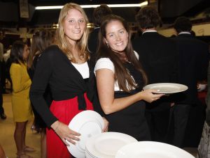 Nelly Ciolkowski and Athletic Trainer Christine Hess